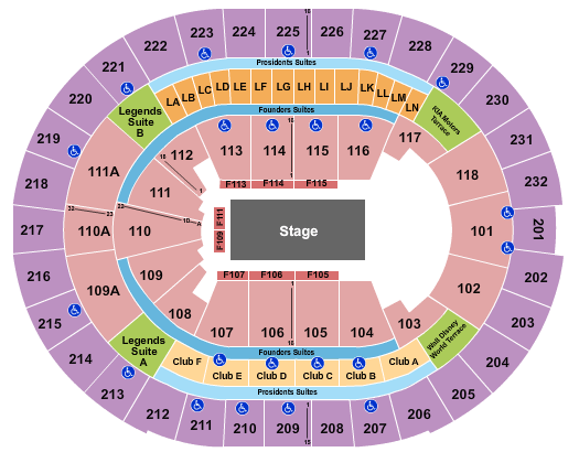 Kia Center Disney On Ice Seating Chart